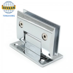 مائل حمام كليب دش غرفة الزجاج المفصلي الفولاذ المقاوم للصدأ الباب كليب 90 درجة دش المفصلي